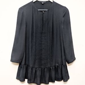 🌼Banana Republic black peplum 3/4 sleeve bl…